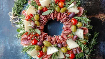 Delicious Charcuterie Wreath for Holiday Celebrations