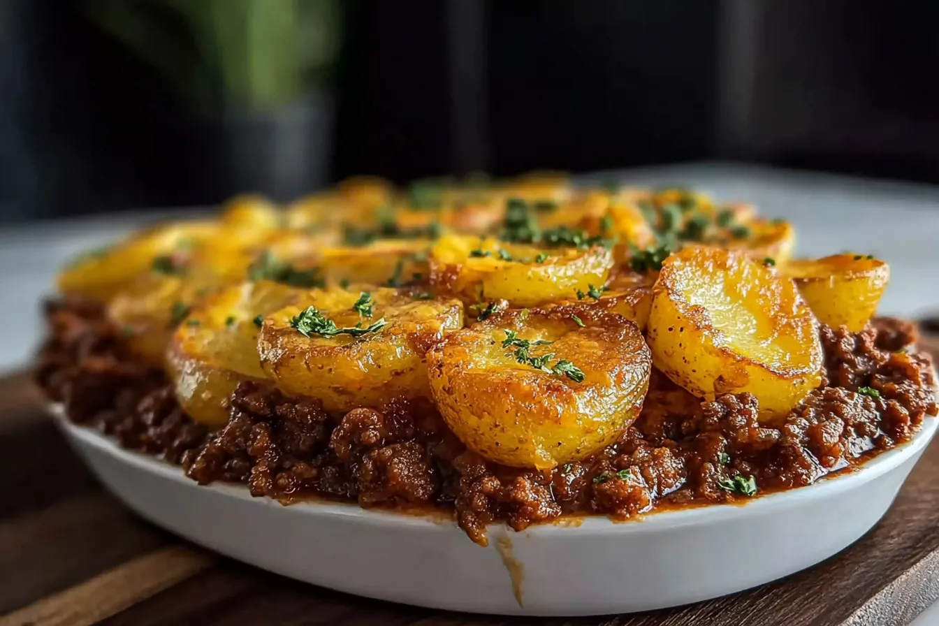 Cheesy Ground Beef and Potatoes