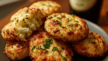 Cheesy Jalapeño Shortbread on a Serving Platter