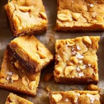 Chewy Peanut Butter Brownies Fresh Out of the Oven