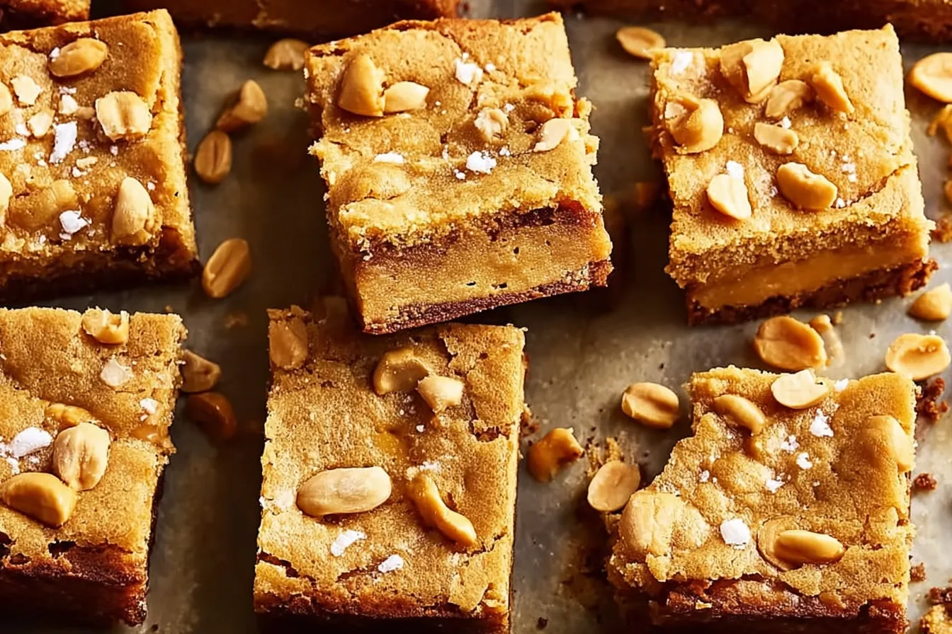 Chewy Peanut Butter Brownies
