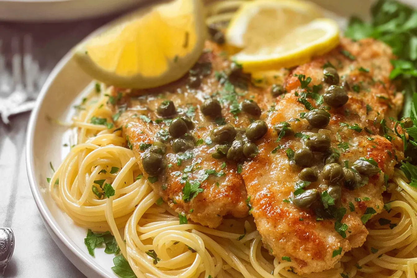 Chicken Piccata Pasta: A Delicious Weeknight Delight 3 Chicken Piccata Pasta Ready to Serve