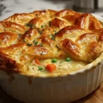 Delicious Chicken Pot Pie with Puff Pastry Slices