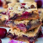 Delicious Chocolate Chip Cherry Bars Ready to Enjoy