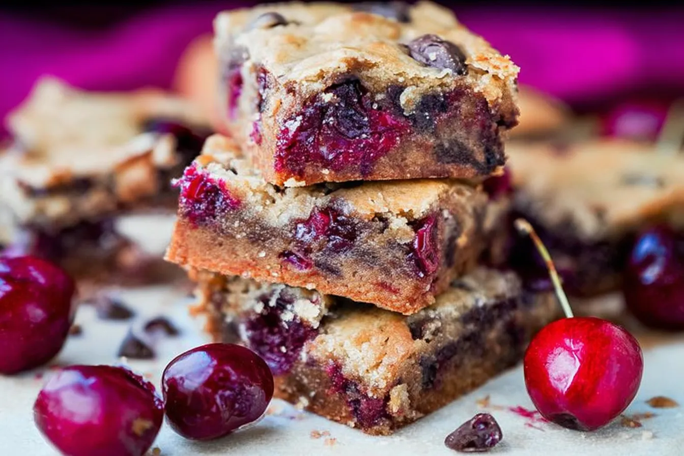 Chocolate Chip Cherry Bars