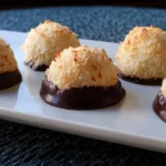 Indulgent Chocolate-Dipped Coconut Macaroons