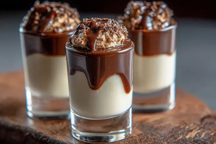 Delicious Chocolate Kahlua & Bailey’s Pudding Shots