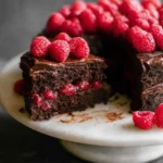 Chocolate Raspberry Cake Slice