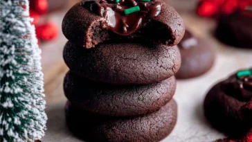 Chocolate Thumbprint Cookies Fresh from the Oven