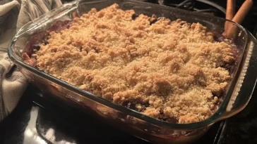 Delicious Cinnamon Apple Crisp Recipe Slice