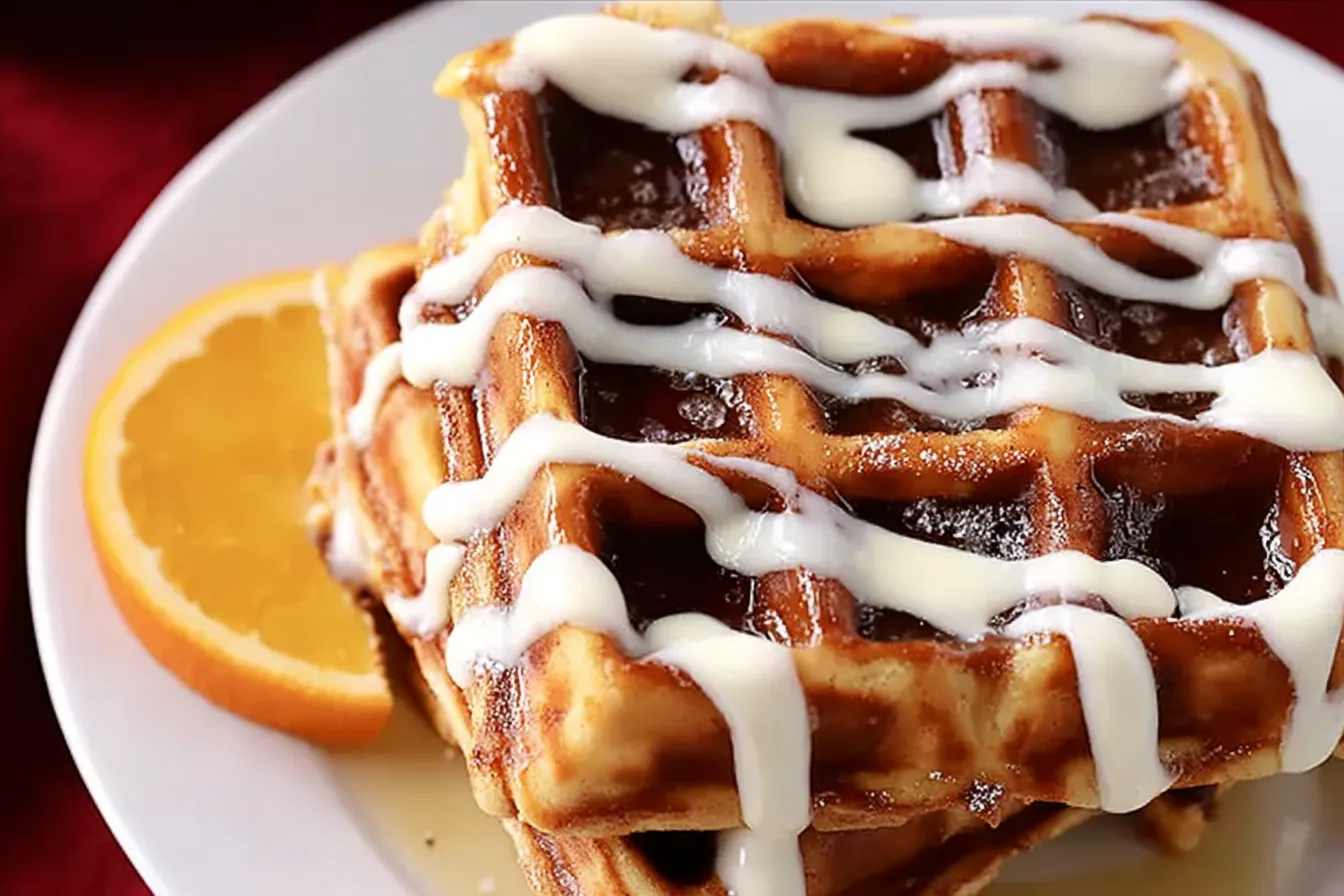 Cinnamon Roll Waffles