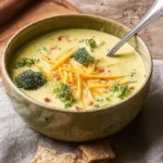 Creamy Copycat Panera Broccoli Cheddar Soup in a Bowl