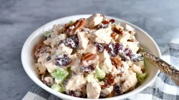 Cranberry Pecan Chicken Salad - Fresh and Flavorful Dish