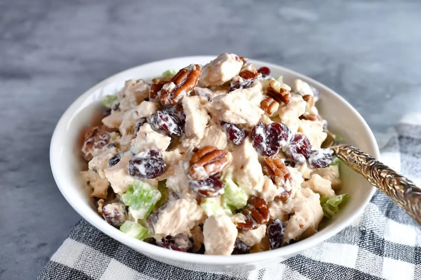 Cranberry Pecan Chicken Salad: A Delightful Summer Treat 3 Cranberry Pecan Chicken Salad - Fresh and Flavorful Dish