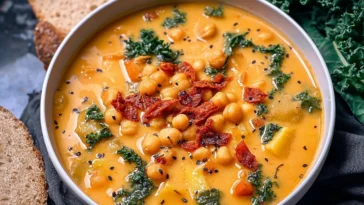 Creamy Tuscan Chickpea Soup - Cozy Comfort Food