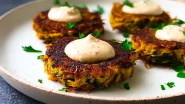 Crispy Kartoffelpuffer – Perfectly Fried Potato Tahini Patties