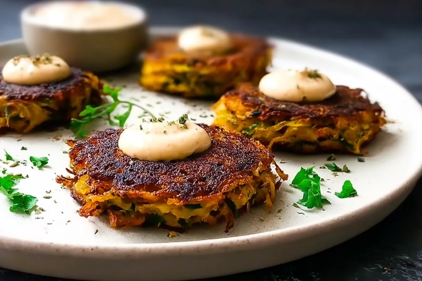 Crispy Kartoffelpuffer – Delicious Potato Tahini Patties to Try!