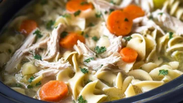 Crock-Pot Chicken Noodle Soup in a Bowl