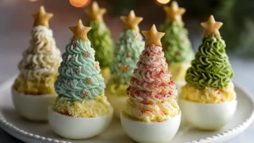 Deviled Egg Christmas Trees – Festive Holiday Appetizer Ideas