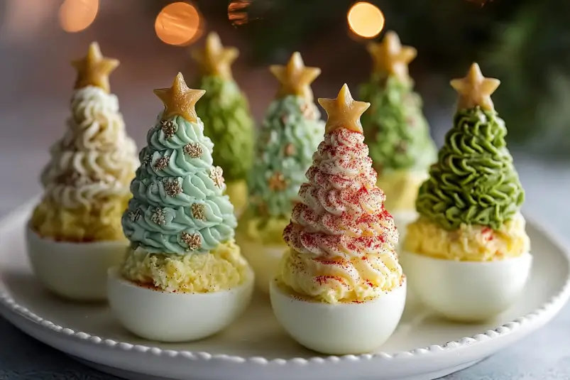 Deviled Egg Christmas Trees: A Festive Appetizer Delight 3 Deviled Egg Christmas Trees – Festive Holiday Appetizer Ideas