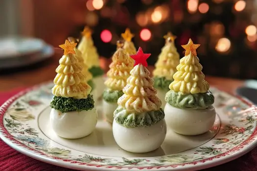Deviled Egg Christmas Trees – Festive Holiday Appetizer Ideas
