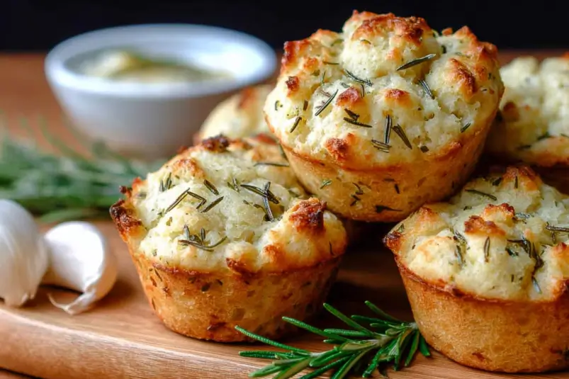 Easy Garlic Rosemary Focaccia Muffins – Tasty Italian Treat