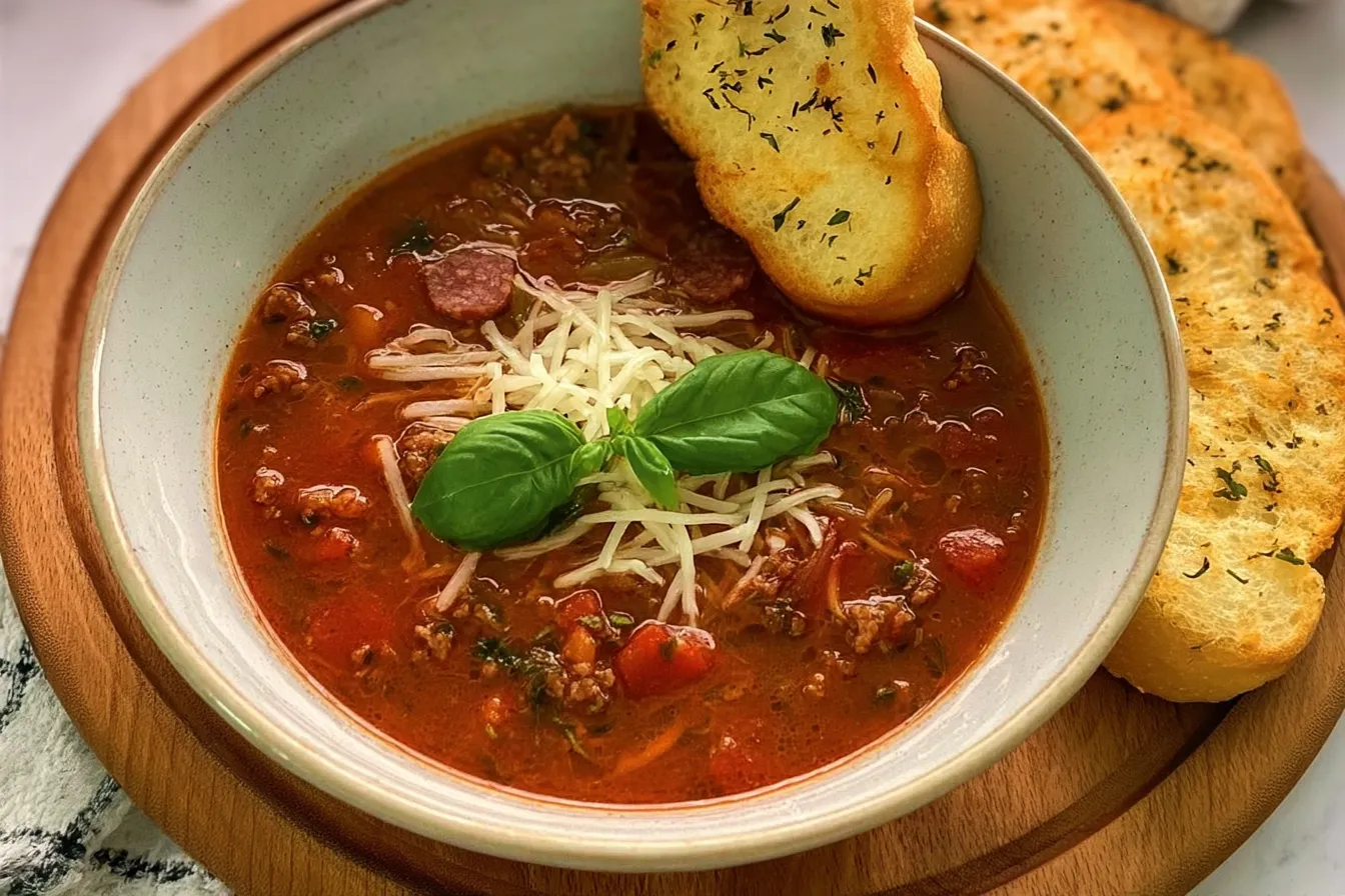 Easy Pizza Soup