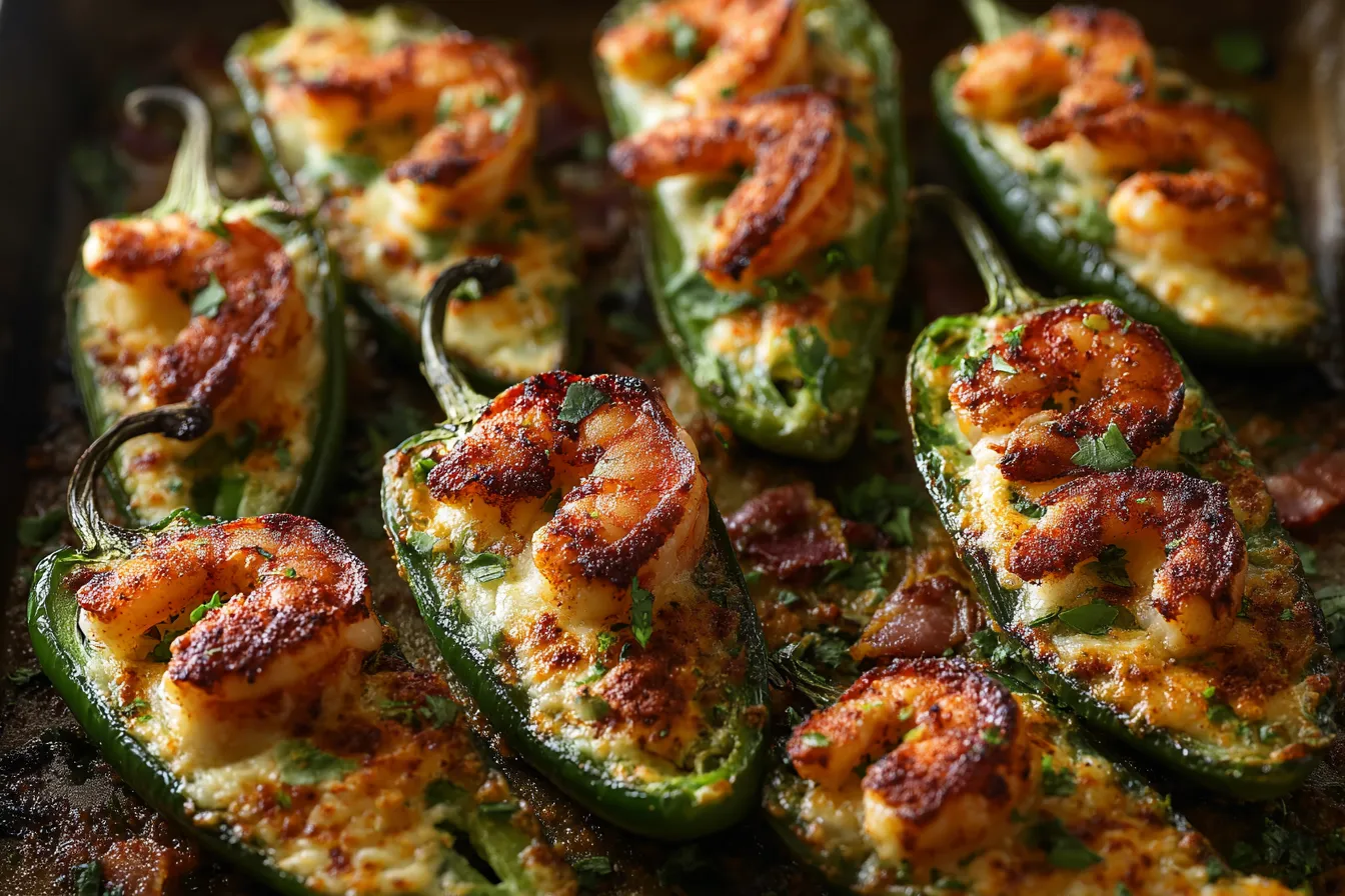 Fiery Cajun Shrimp Stuffed Jalapeños