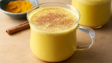 Golden Milk Turmeric Latte in a Cozy Mug