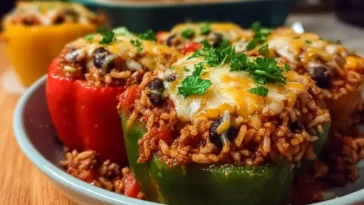 High Protein Unstuffed Peppers Ready to Serve