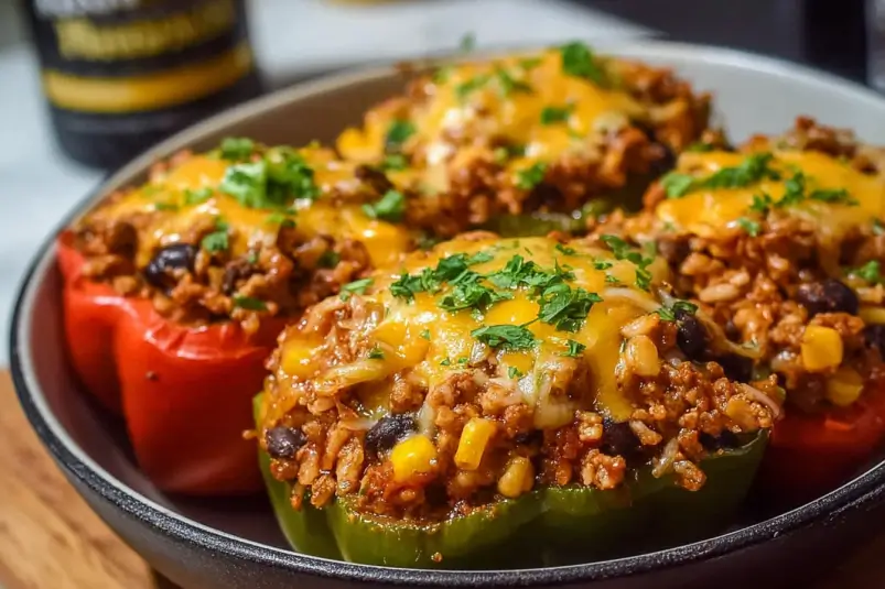 High Protein Unstuffed Peppers Ready to Serve