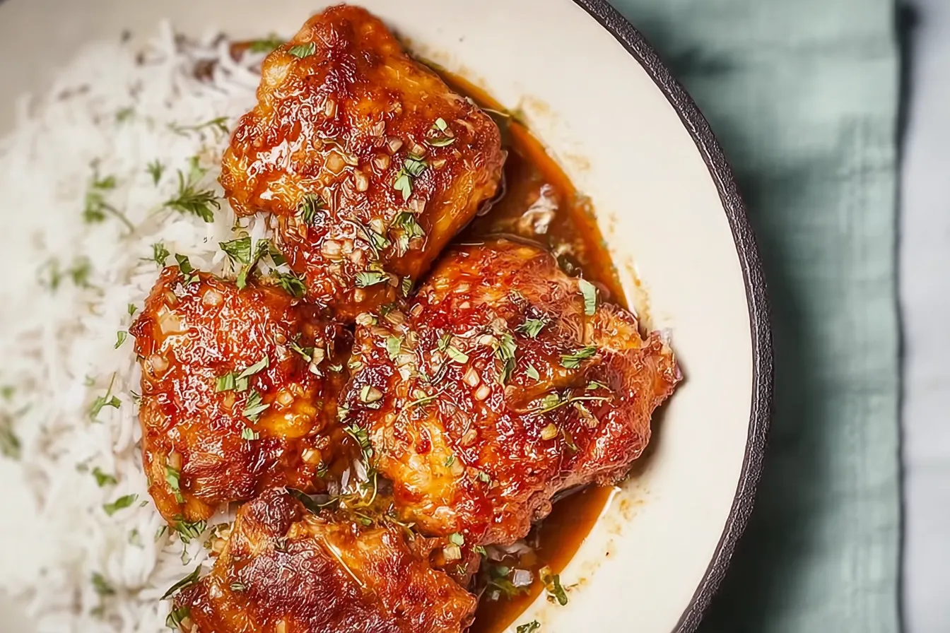 Honey Garlic Chicken Thighs