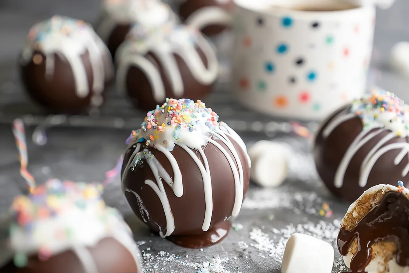Hot Chocolate Bombs: Indulge in This Cozy Delight 3 Decadent Hot Chocolate Bombs Ready to Melt