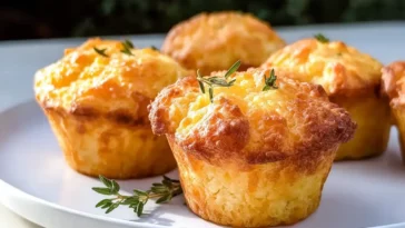 Irresistible Keto Cheddar Cheese Muffins Fresh Out of the Oven