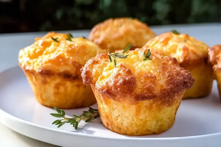 Irresistible Keto Cheddar Cheese Muffins Fresh Out of the Oven