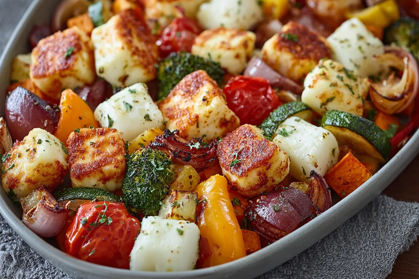 Irresistible Sheet Pan Halloumi and Veggies Recipe Made Easy