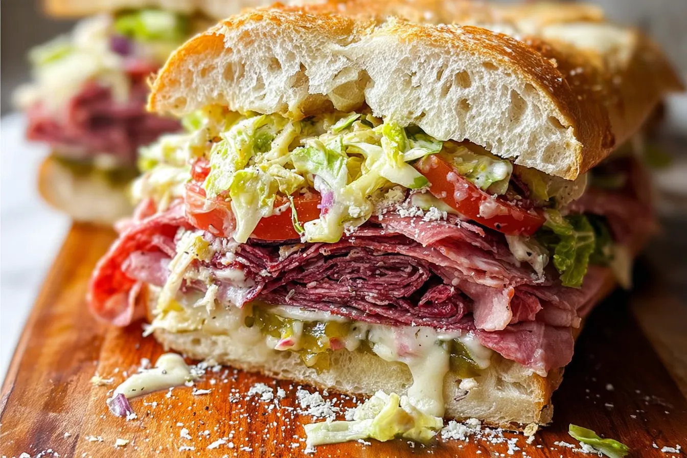 Italian Grinder Salad Sandwich: A Flavorful Delight Awaiting You 3 Italian Grinder Salad Sandwich Ready to Serve