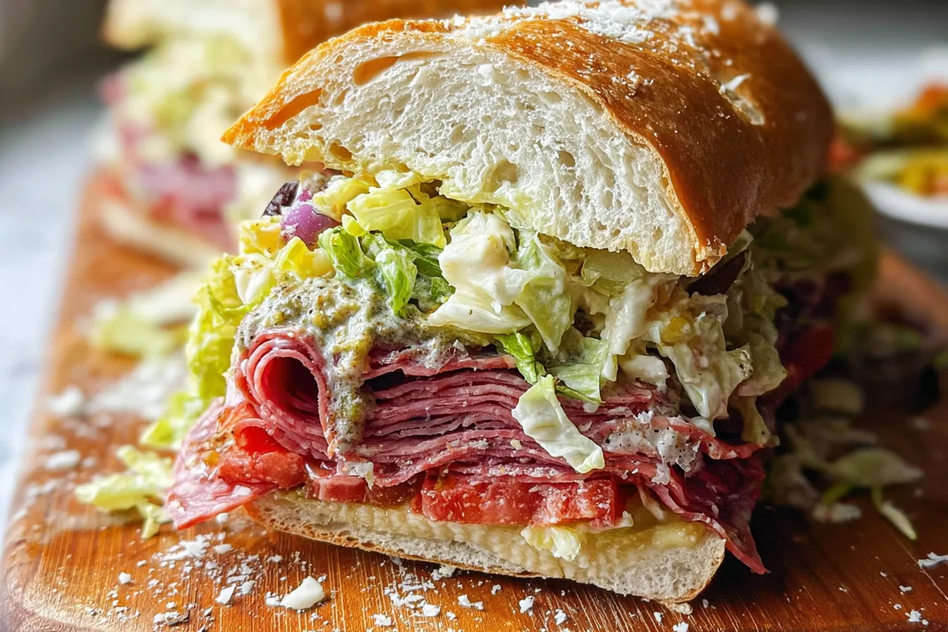Italian Grinder Salad Sandwich