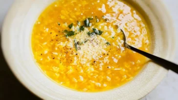 Italian Penicillin Soup in a Bowl