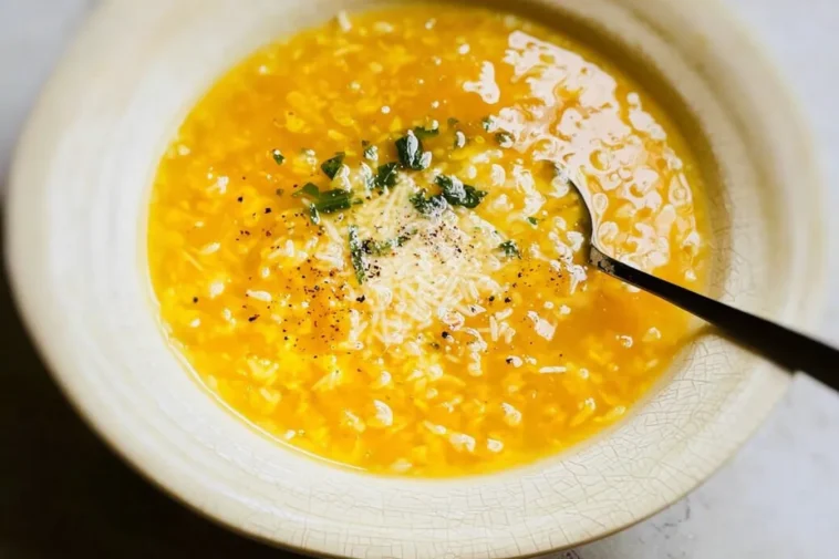 Italian Penicillin Soup in a Bowl