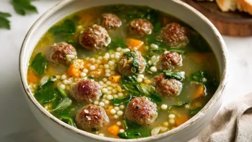 Italian Wedding Soup Bowl - Comfort Food Delight