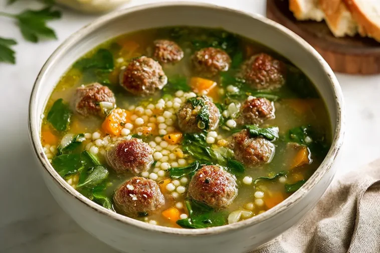 Italian Wedding Soup Bowl - Comfort Food Delight