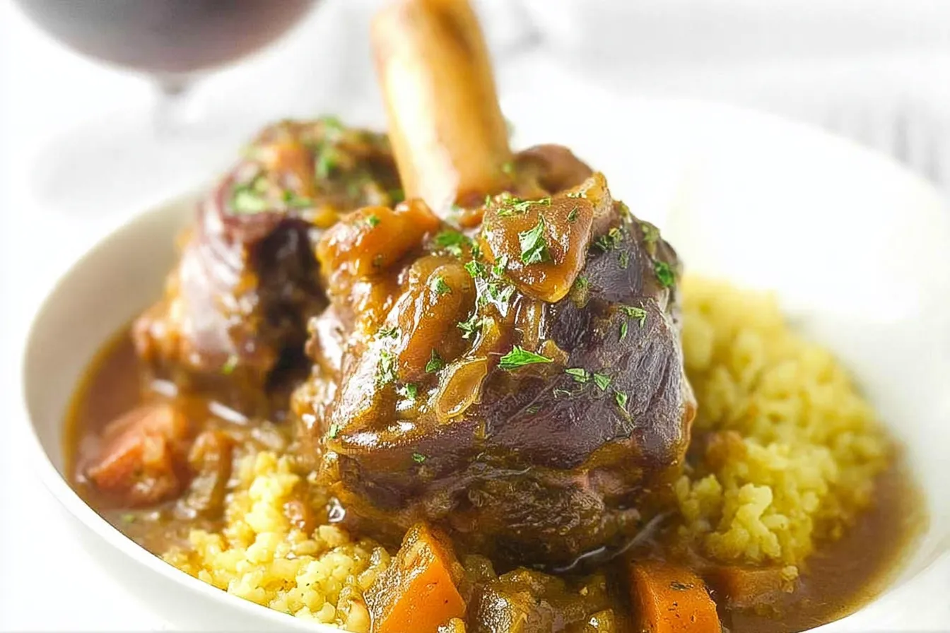 Lamb Shanks Osso Buco Style
