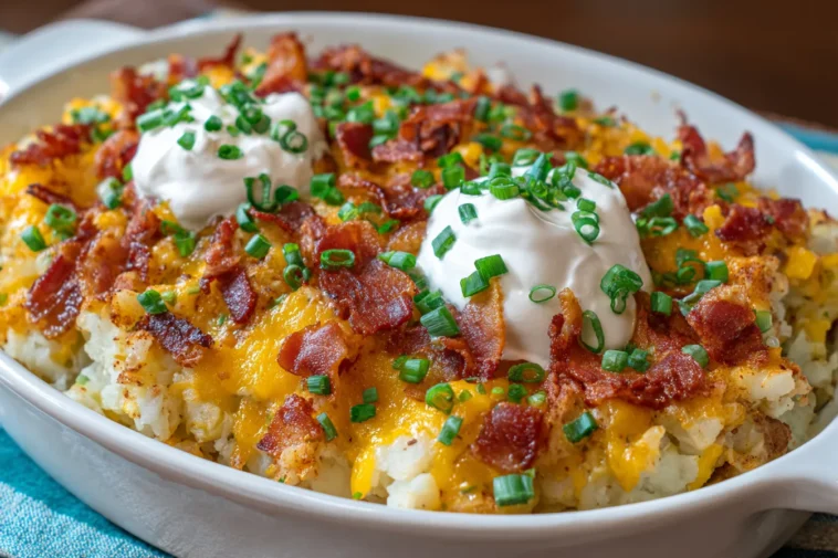 Delicious Loaded Baked Potato Casserole Ready to Serve