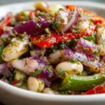 Marinated Za’atar Bean Salad – Colorful Mediterranean Side Dish