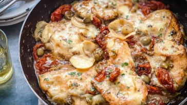 Mediterranean Chicken Skillet Fresh Ingredients