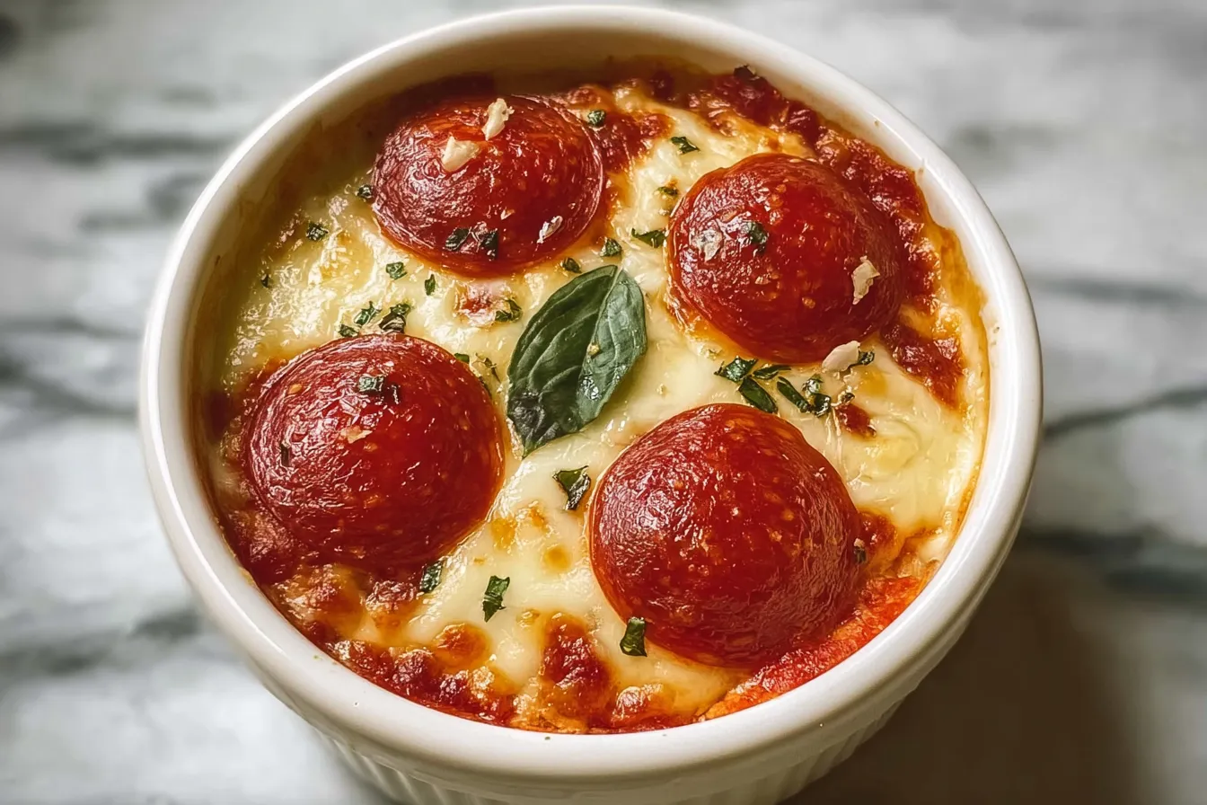 Melt-in-Your-Mouth Low-Carb Cottage Cheese Pizza Bowls