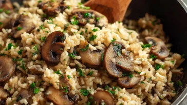 Mouthwatering Mushroom Rice Ready to Serve