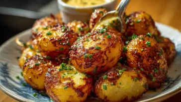 Crispy Mustard Potato Poppers Recipe