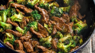 One-Pan Beef & Broccoli Recipe in a Skillet